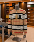 Burberry Icon Stripe Monogram Motif Sweater