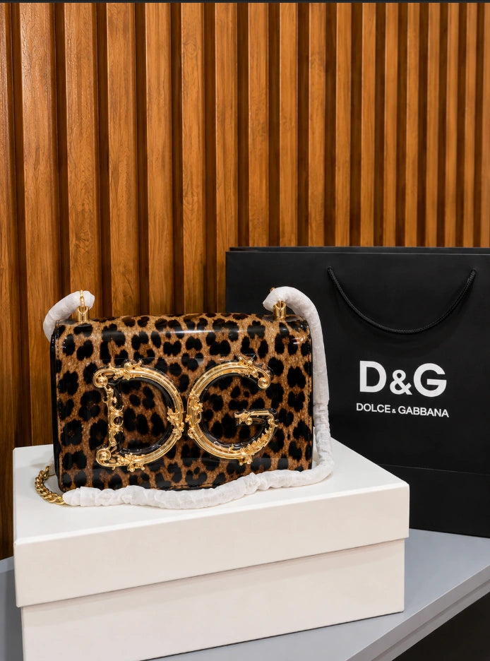 Dolce & Gabbana DG Girls Leopard Print Shoulder Bag