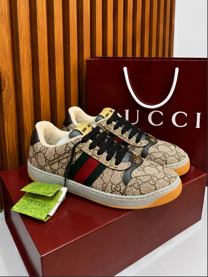 Gucci Men's Screener GG Canvas Low-Top Sneakers
