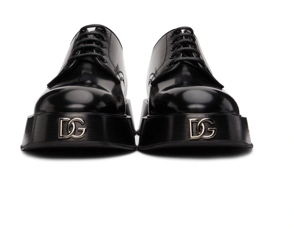 Dolce & Gabbana Michelangelo Patent Leather Derby Shoes