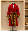 I ♡ Baroque Bathrobe in Red