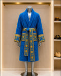 Versace | Baroque Bathrobe in Blue
