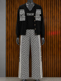 Christian Dior Signature Cardigan + Christian Dior V-Neck Knit Tee