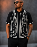 Dolce & Gabbana Silk and Cotton Shirt with Bandanna Print