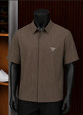 Prada Milano Pinstripe Short-Sleeve Shirt.
