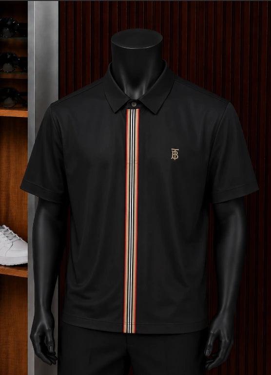 Burberry Icon Stripe Placket Polo Shirt