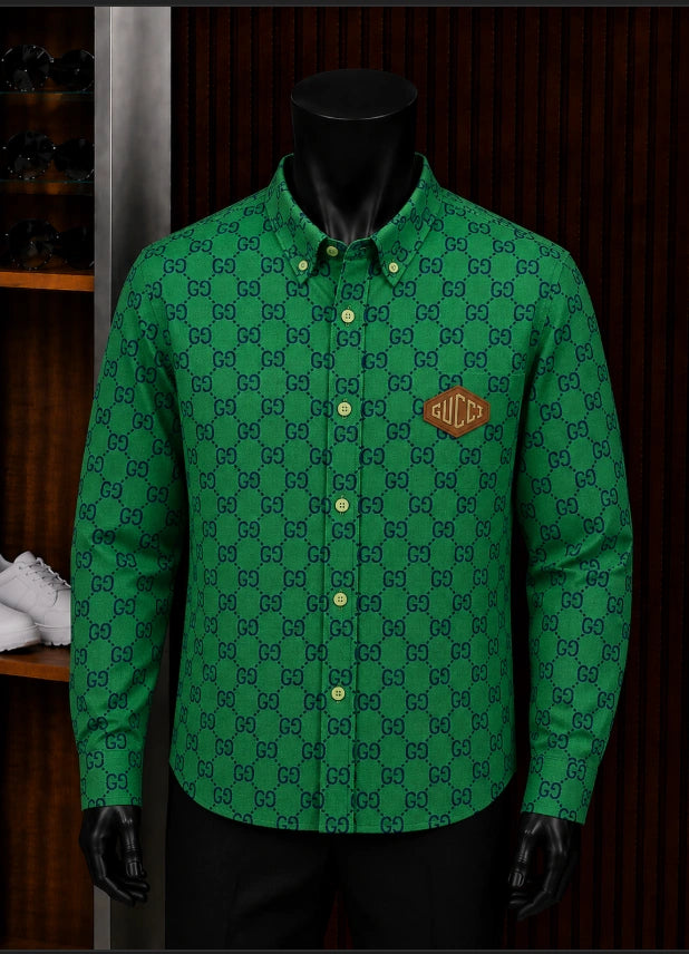 Gucci GG Supreme Canvas Button-Down Shirt