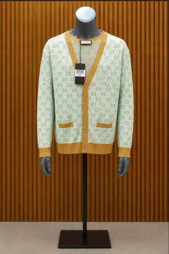 Gucci GG Monogram Jacquard Cardigan.
