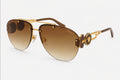 Versace VE2250 Double Medusa Aviator Sunglasses