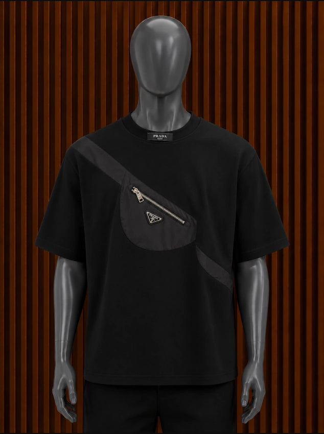 Prada Re-Nylon Belt Bag Patch T-Shirt
