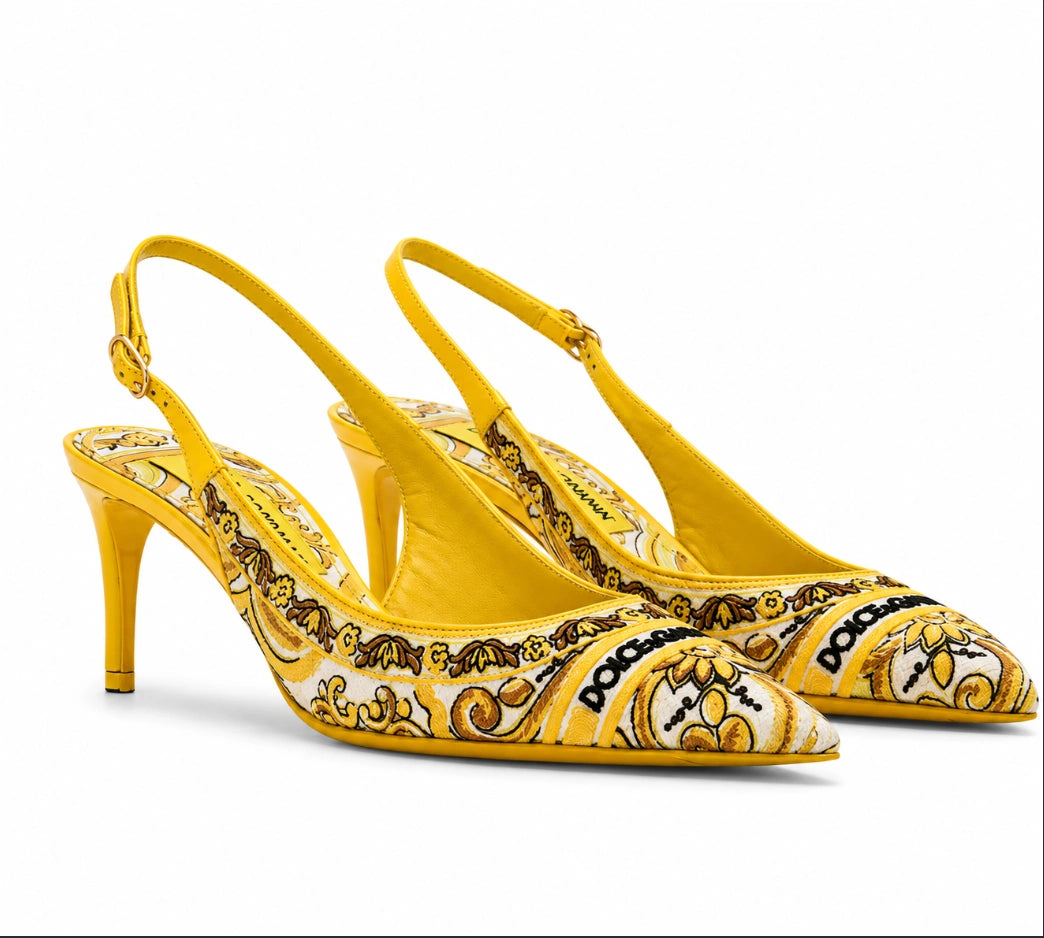 Dolce & Gabbana Majolica-embroidery 60mm pumps