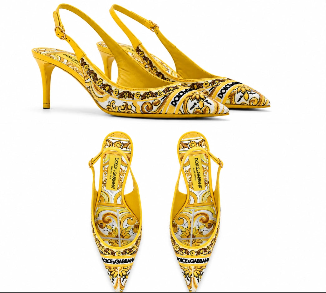 Dolce & Gabbana Majolica-embroidery 60mm pumps