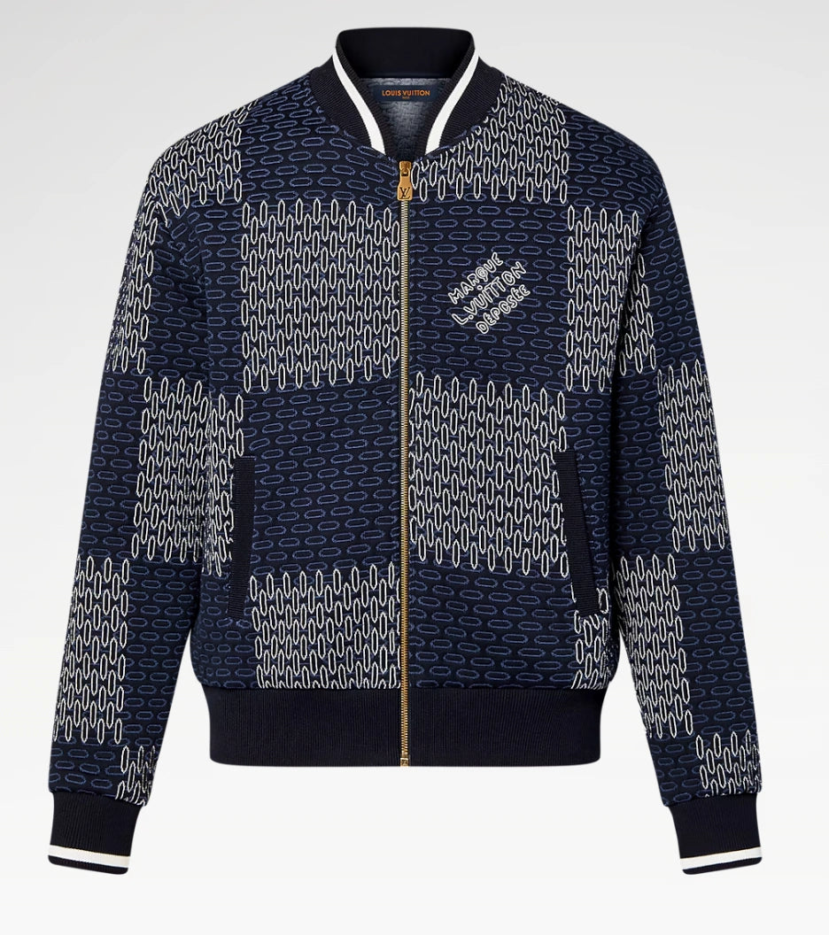 Louis Vuitton Damier Quilted Cotton Bomber Jacket.