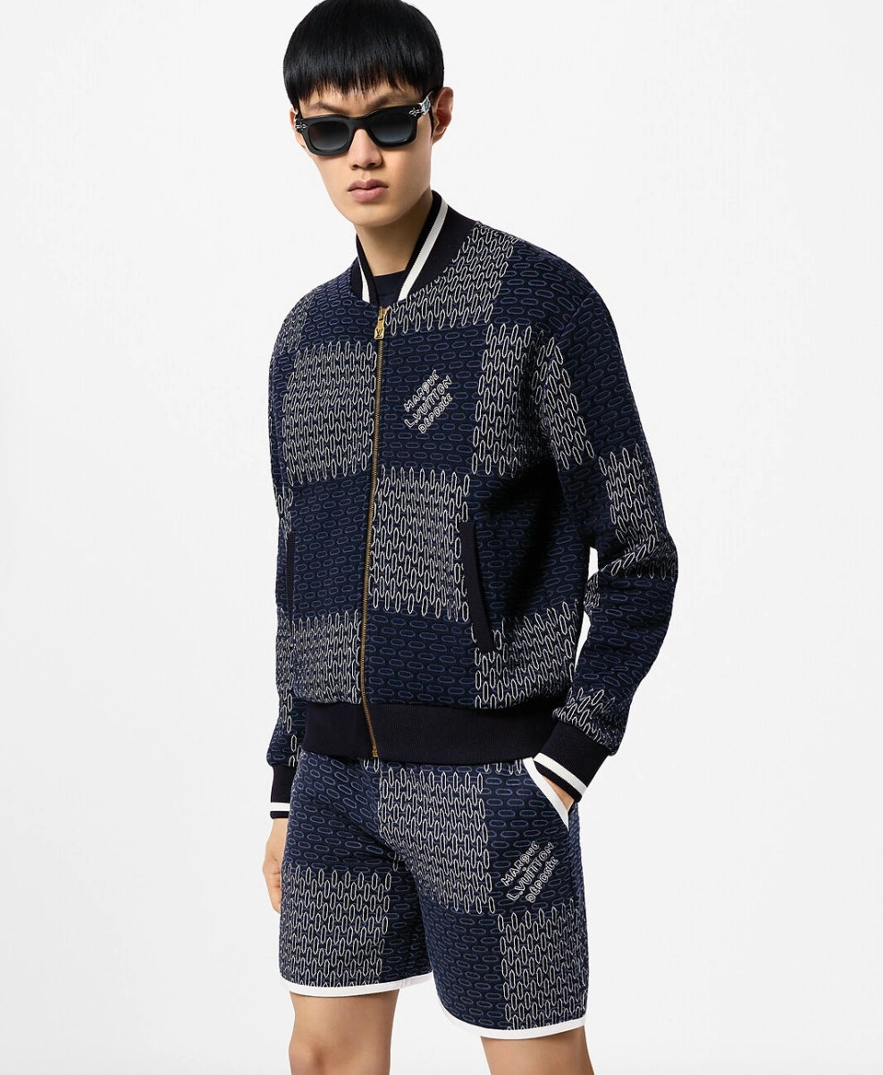 Louis Vuitton Damier Quilted Cotton Bomber Jacket.