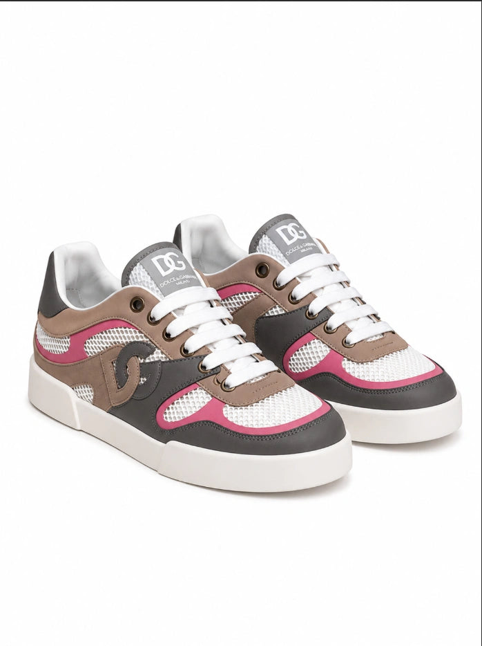 Dolce & Gabbana Calfskin Strobel Portofino Light Sneakers