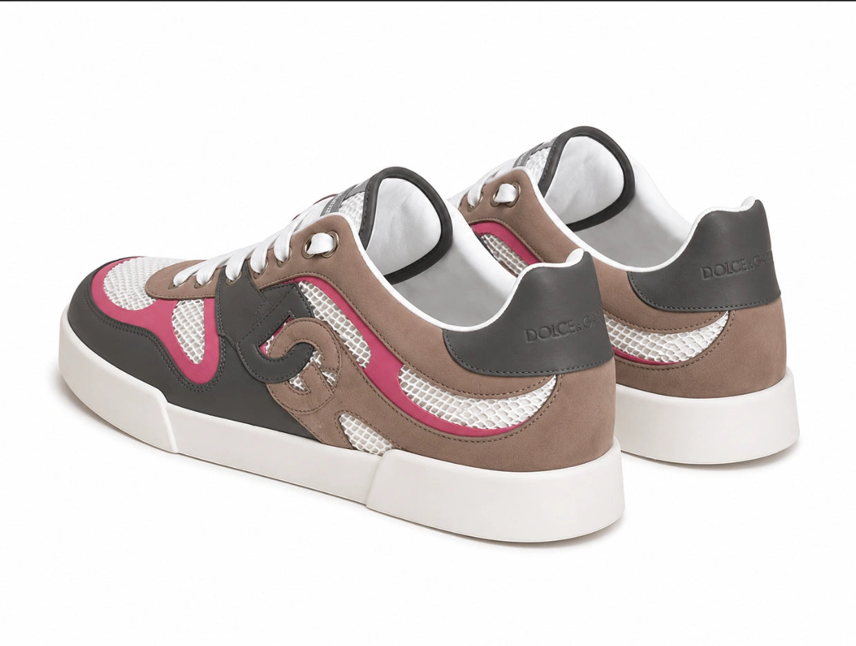 Dolce & Gabbana Calfskin Strobel Portofino Light Sneakers