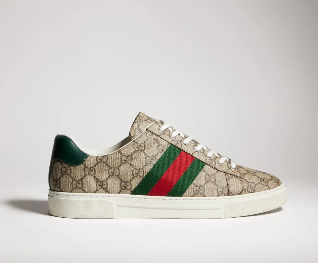 Gucci Men's New Ace GG Supreme Web Sneakers