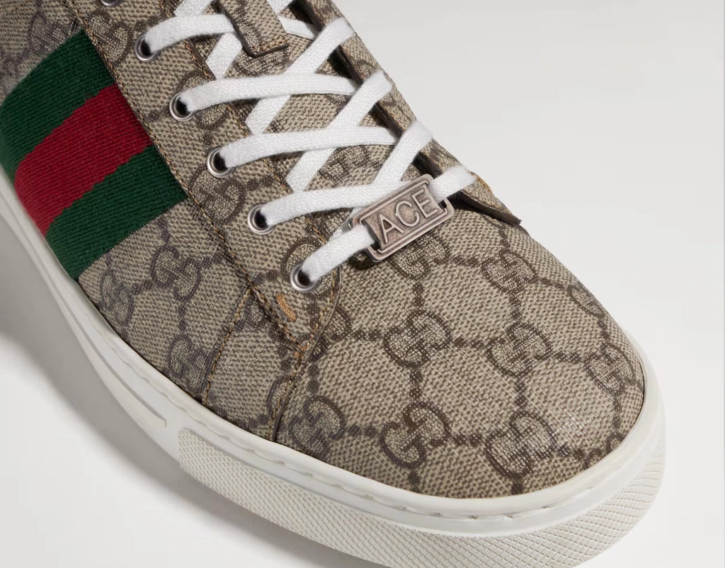 Gucci Men's New Ace GG Supreme Web Sneakers