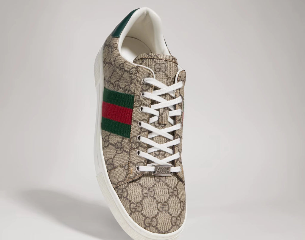 Gucci Men's New Ace GG Supreme Web Sneakers