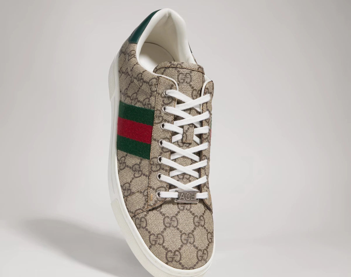 Gucci Men's New Ace GG Supreme Web Sneakers
