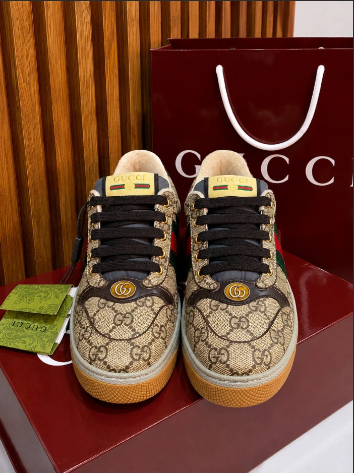 Gucci Men's Screener GG Canvas Low-Top Sneakers