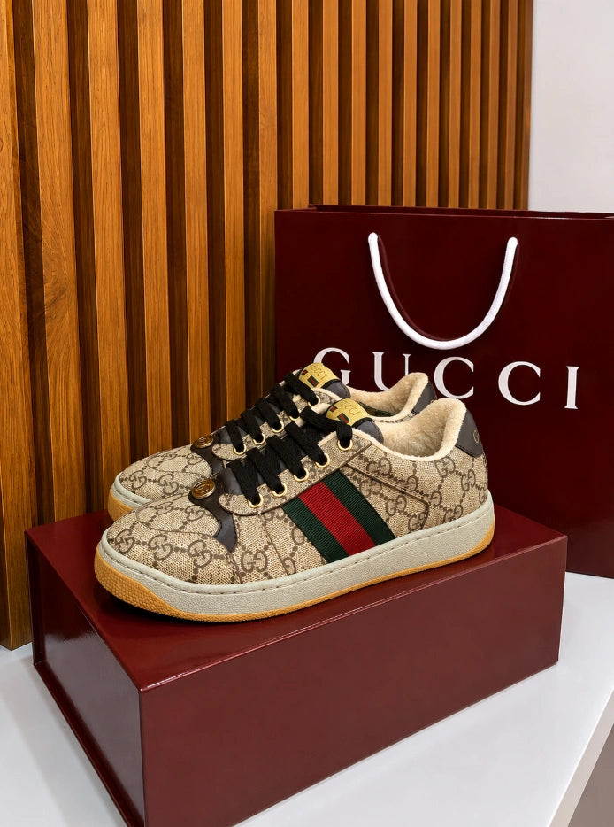 Gucci Men's Screener GG Canvas Low-Top Sneakers