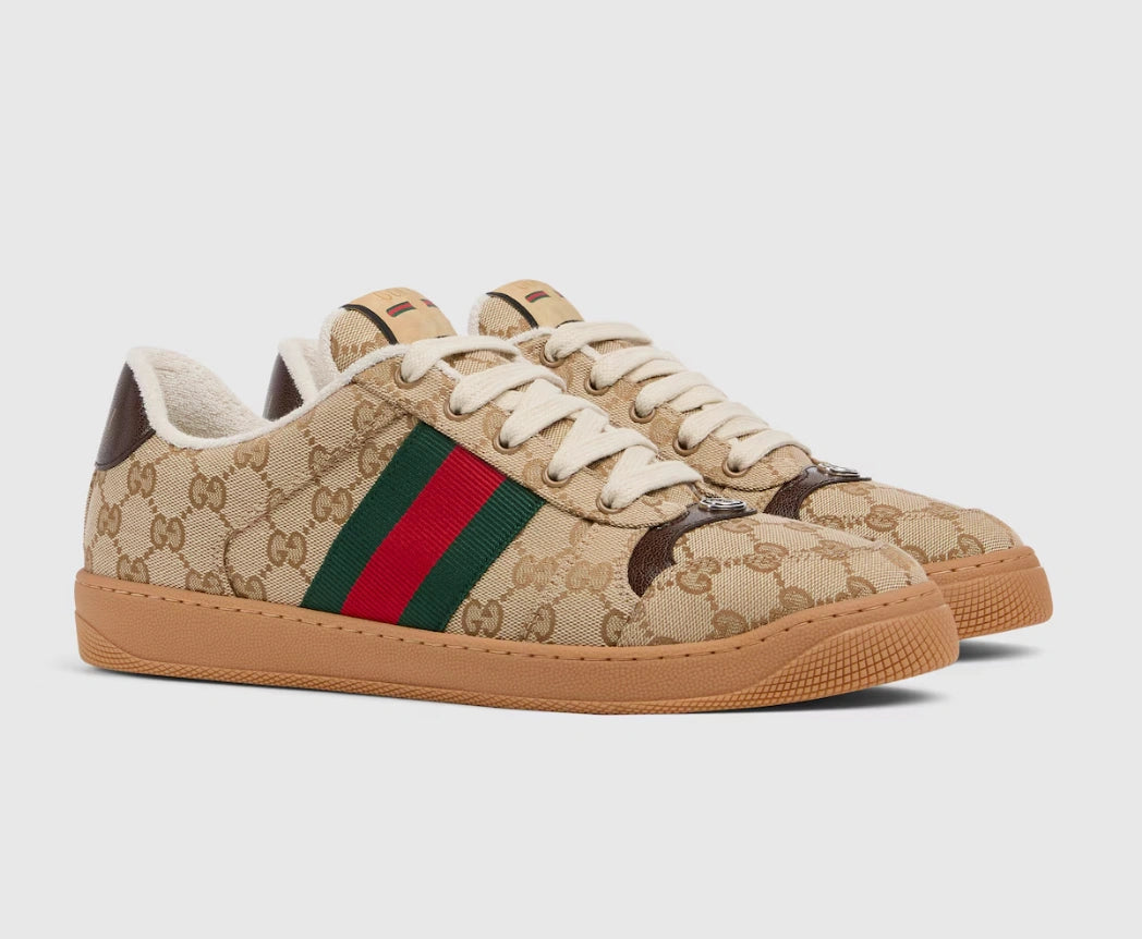 Gucci Men's Screener GG Canvas Low-Top Sneakers