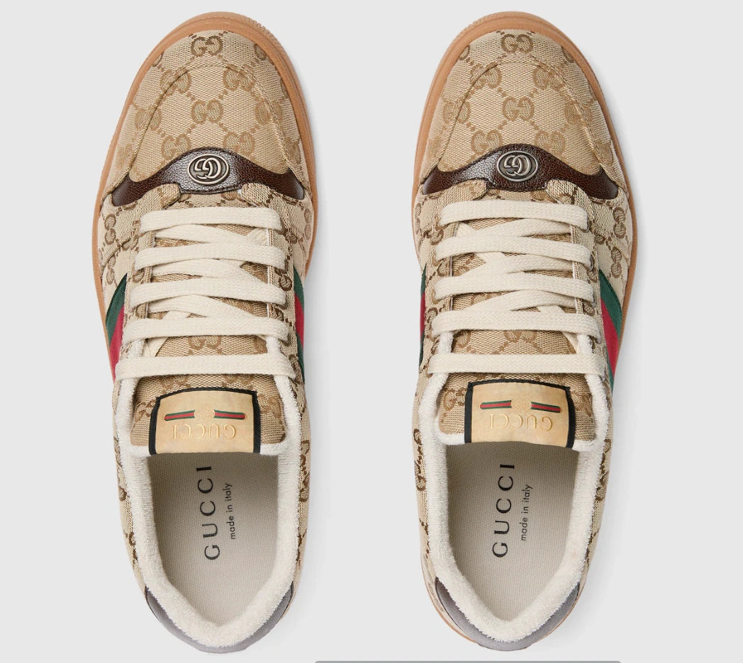 Gucci Men's Screener GG Canvas Low-Top Sneakers