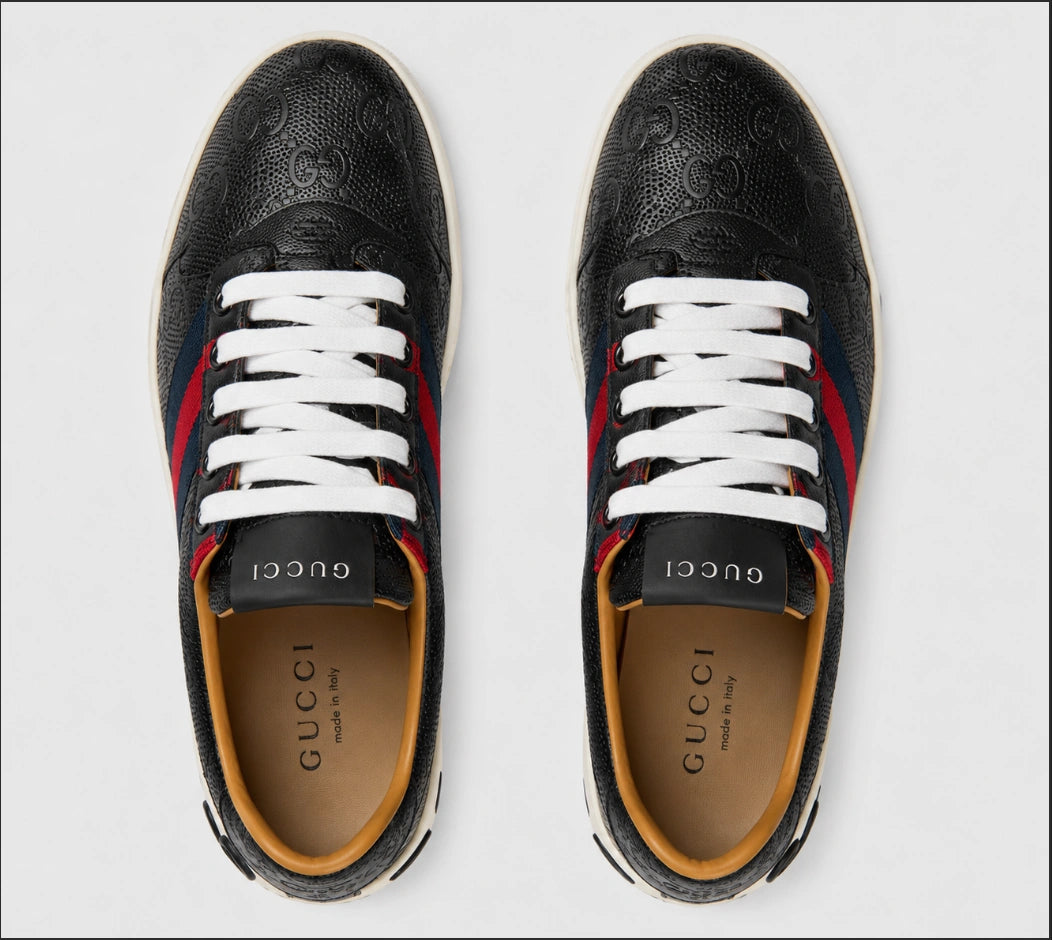 Gucci Men's Boulevard GG Perforated Leather Sneakers