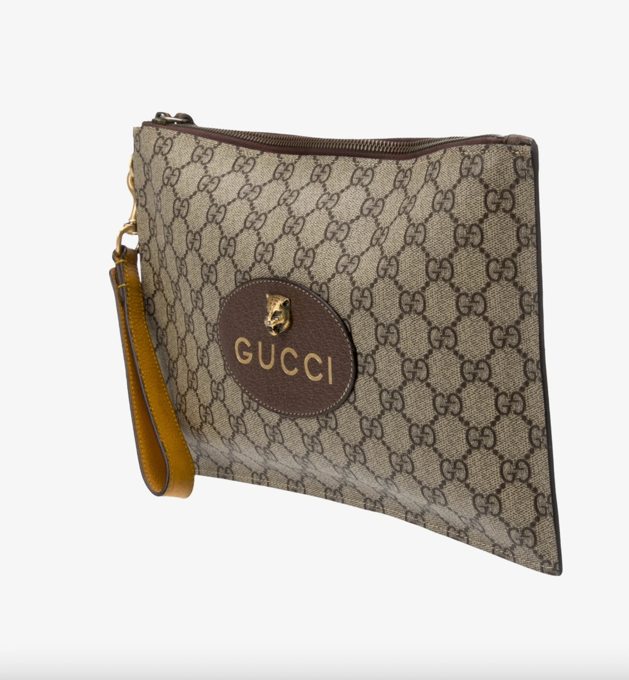 Gucci Neo Vintage GG Supreme Zip Pouch / Wristlet