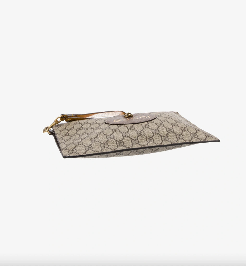 Gucci Neo Vintage GG Supreme Zip Pouch / Wristlet