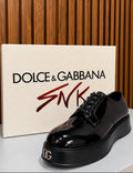 Dolce & Gabbana Michelangelo Patent Leather Derby Shoes