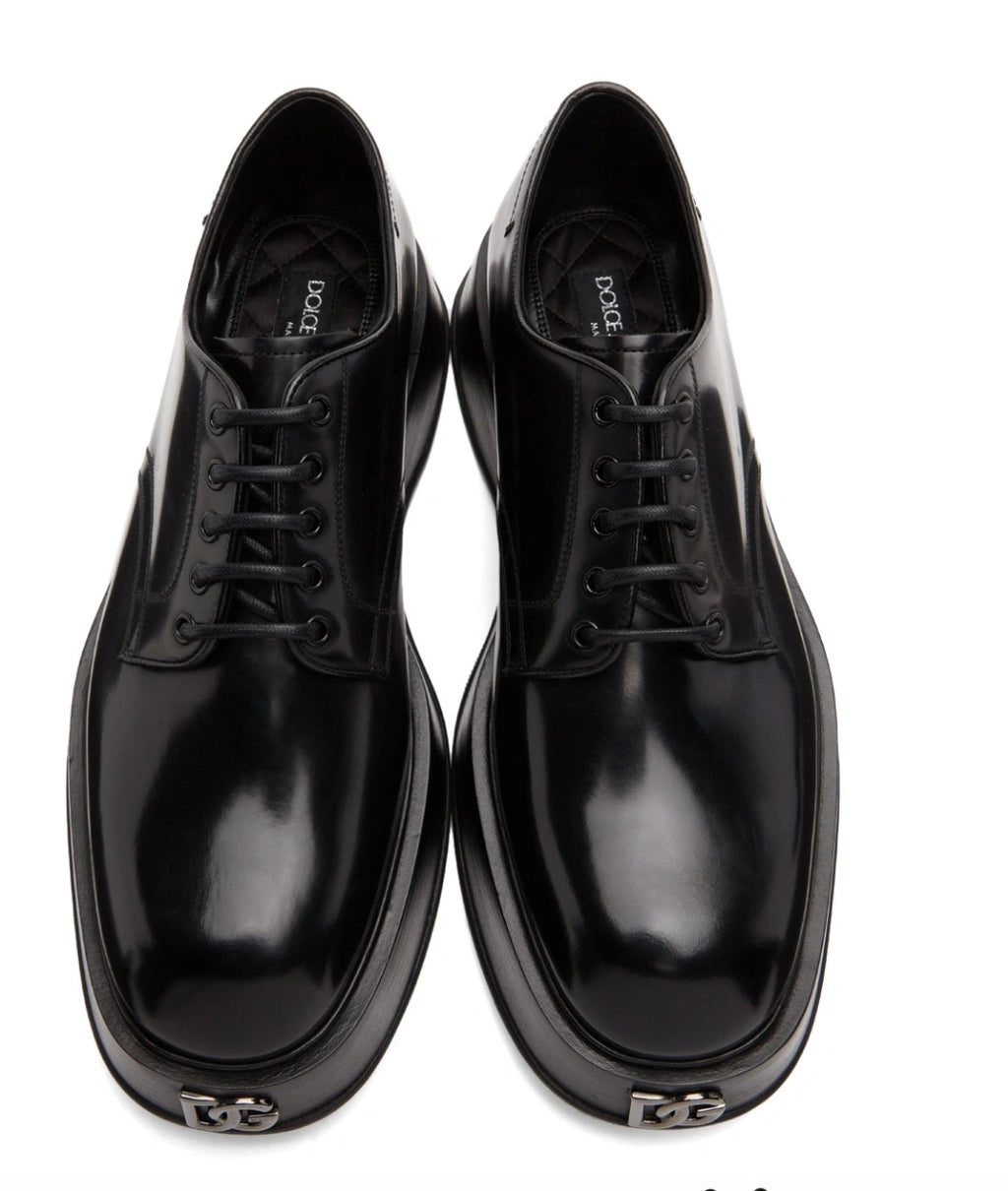 Dolce & Gabbana Michelangelo Patent Leather Derby Shoes