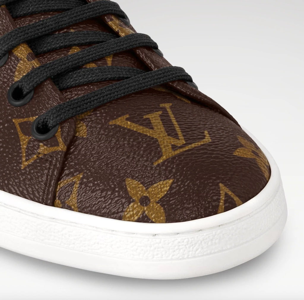 Louis Vuitton Frontrow Sneakers in Monogram Canvas and Black Calf Leather.