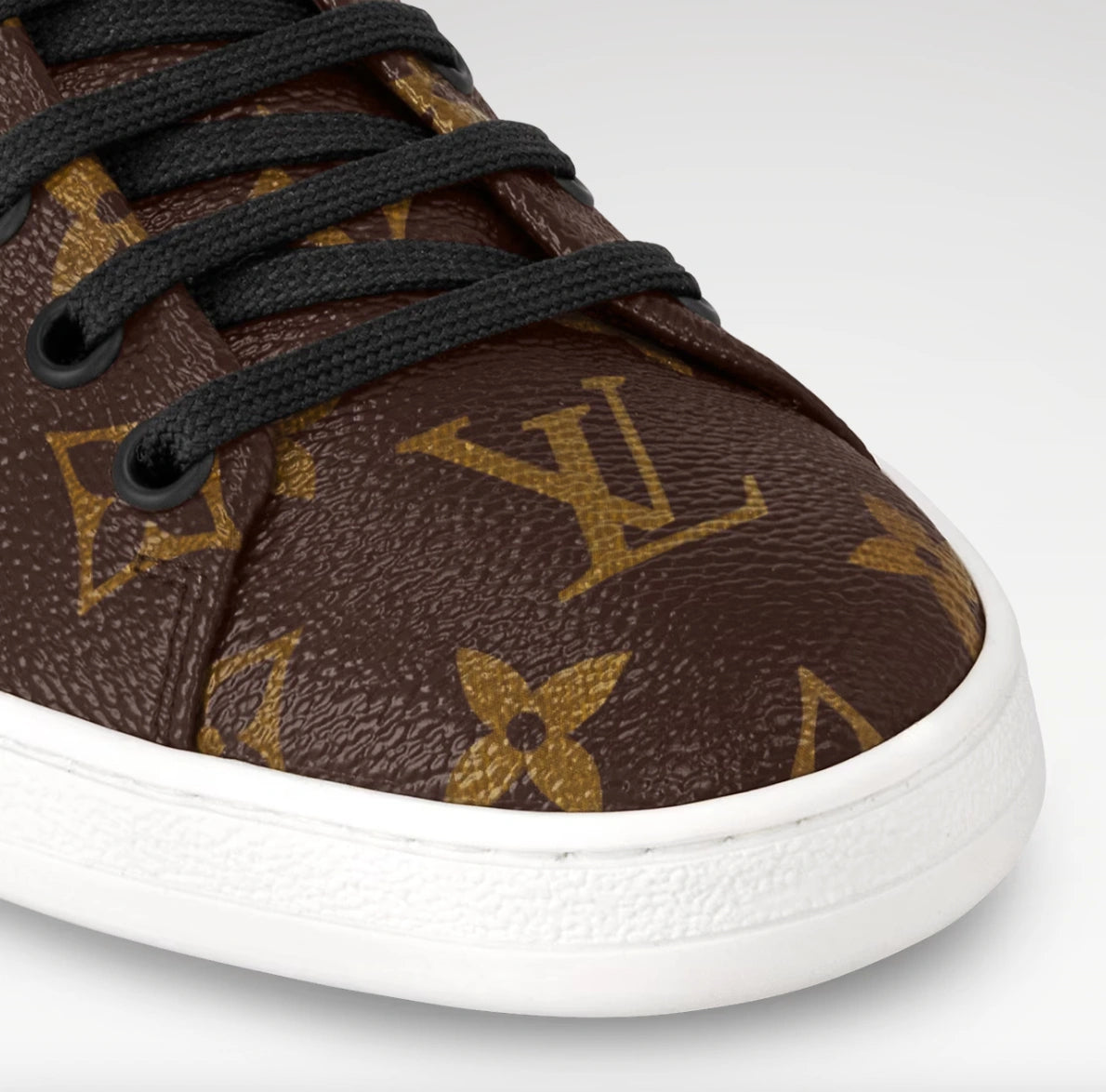 Louis Vuitton Frontrow Sneakers in Monogram Canvas and Black Calf Leather.