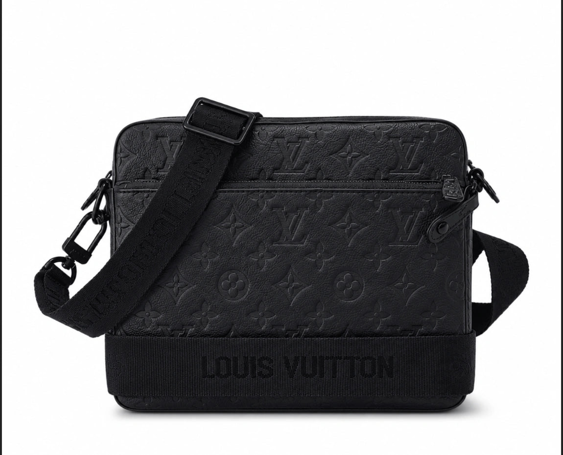 Louis Vuitton Trio Messenger Bag in Monogram Shadow Leather