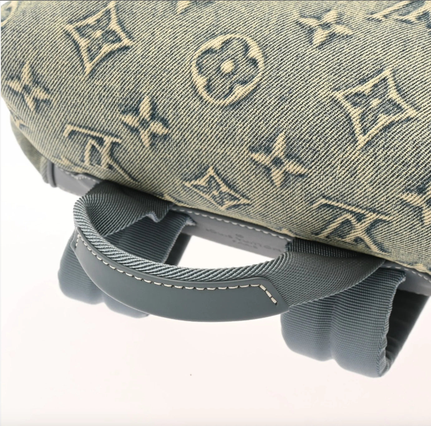 Louis Vuitton Montsouris Backpack in Washed Monogram Denim