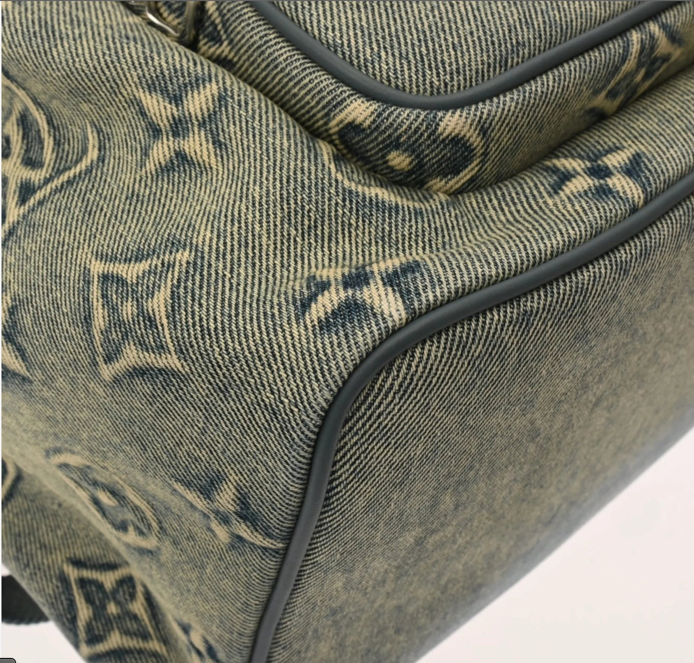 Louis Vuitton Montsouris Backpack in Washed Monogram Denim