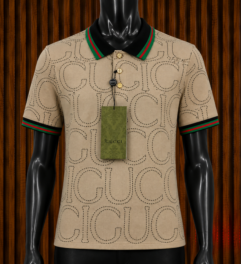 Gucci Monogram Knit Polo