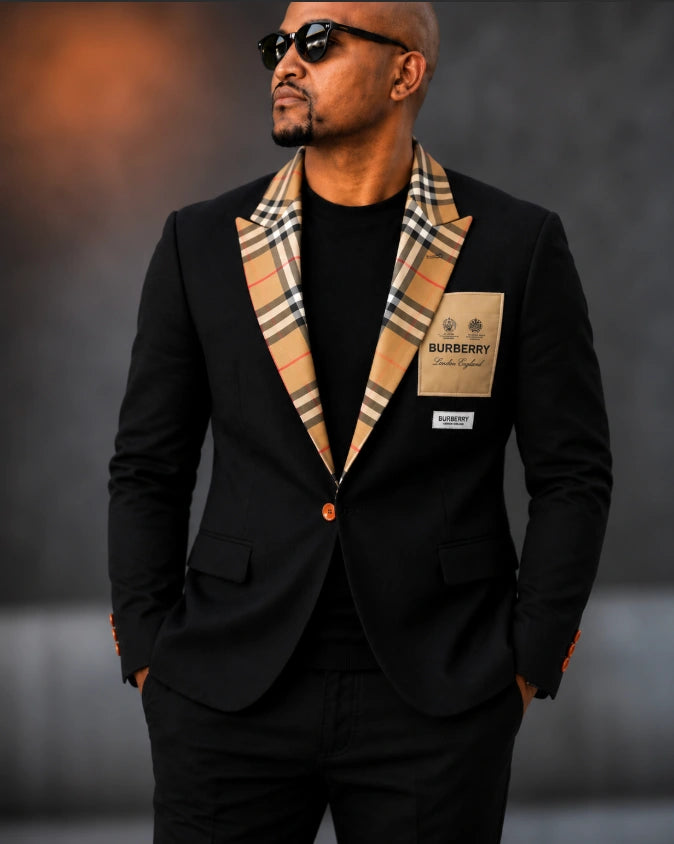Dolce & Gabbana Logo Plaque Corduroy/Jacquard Blazer