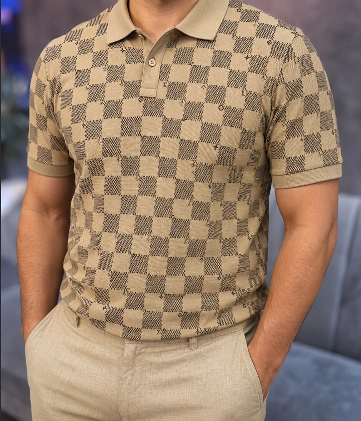 Louis Vuitton Summery Damier Short-Sleeved Shirt