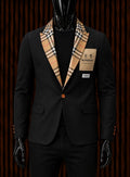 Dolce & Gabbana Logo Plaque Corduroy/Jacquard Blazer