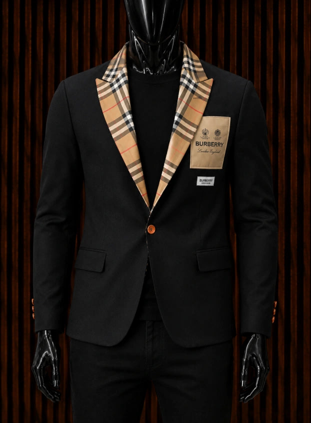 Dolce & Gabbana Logo Plaque Corduroy/Jacquard Blazer