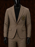 Dolce & Gabbana Embroidered Crest Wool/Linen Blazer.
