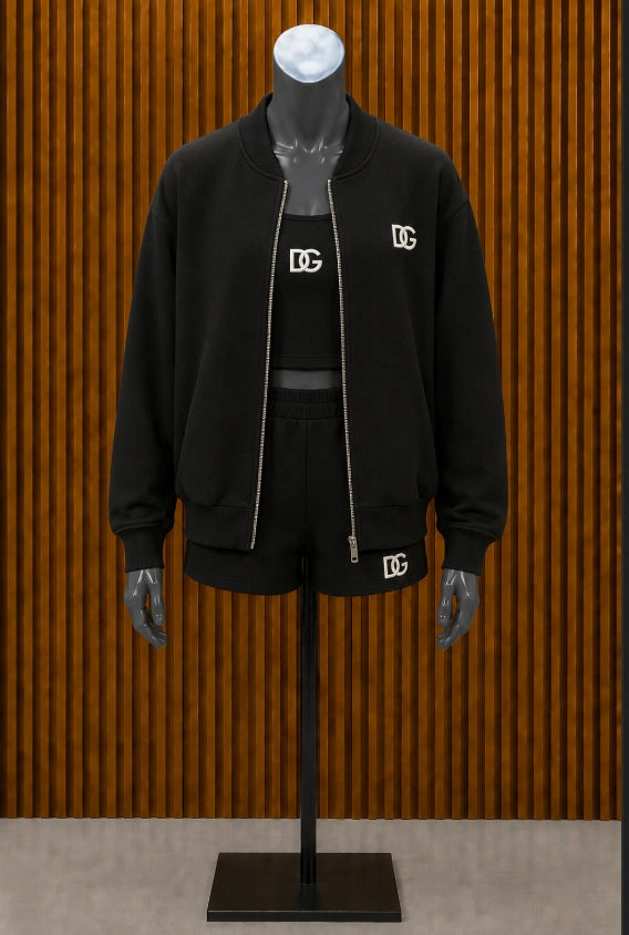 Dolce & Gabbana Interlocking DG Logo Tracksuit with Matching Bodysuit/Tank Top
