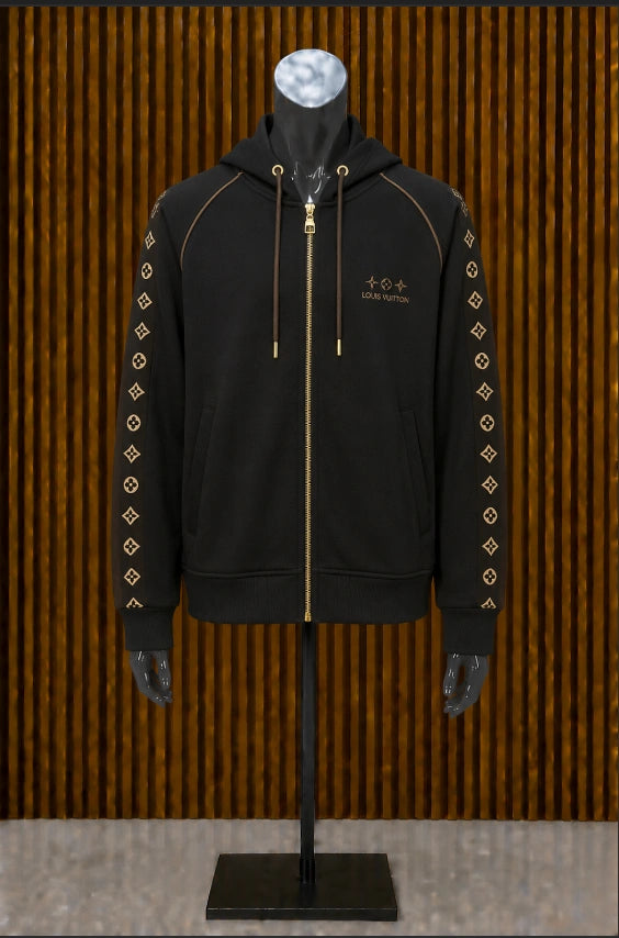 Louis Vuitton Monogram Stripe Zip-Up Tracksuit.