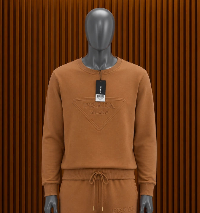 Prada Embossed-Logo Tracksuit Lounge Set