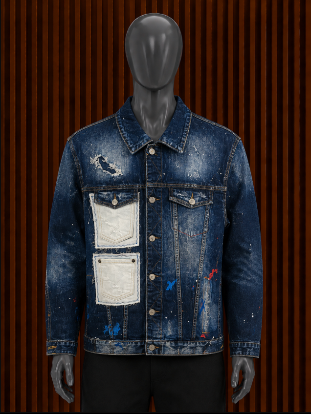 Dsquared2 Raw Pocket Dan Jean Jacket